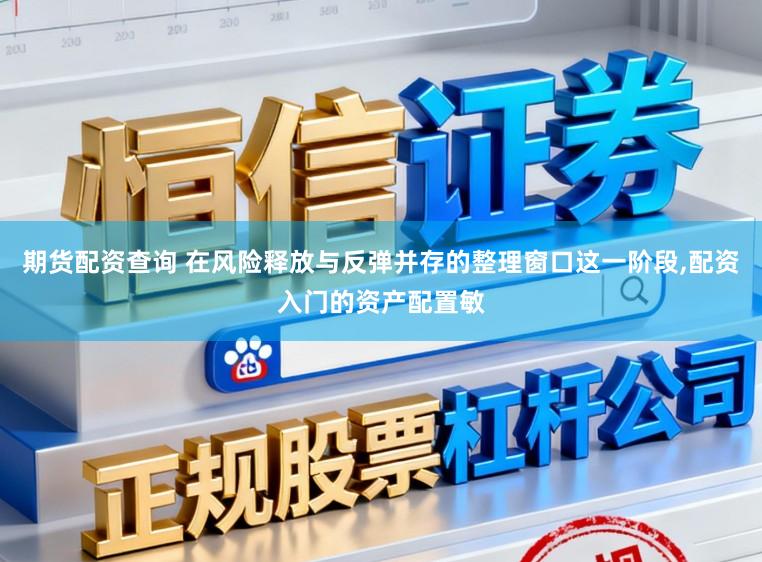 期货配资查询 在风险释放与反弹并存的整理窗口这一阶段，配资入门的资产配置敏