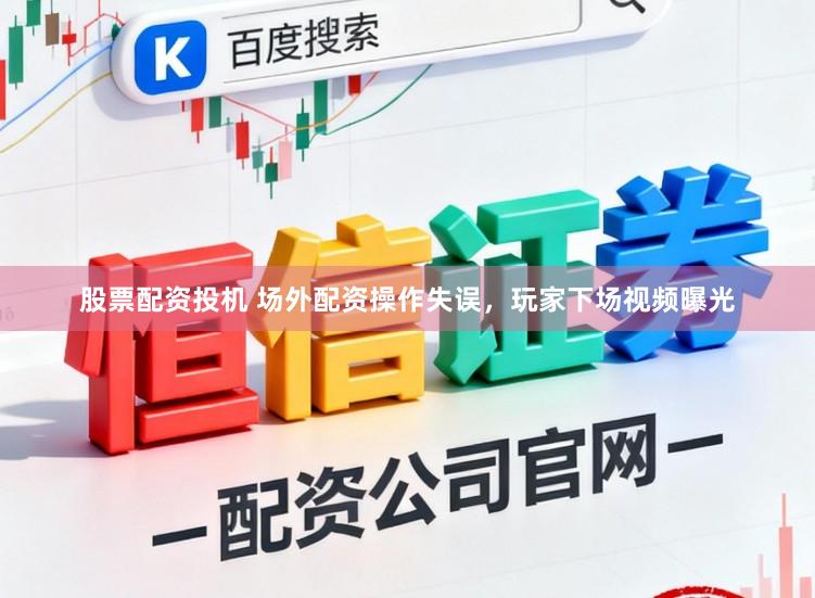 股票配资投机 场外配资操作失误，玩家下场视频曝光