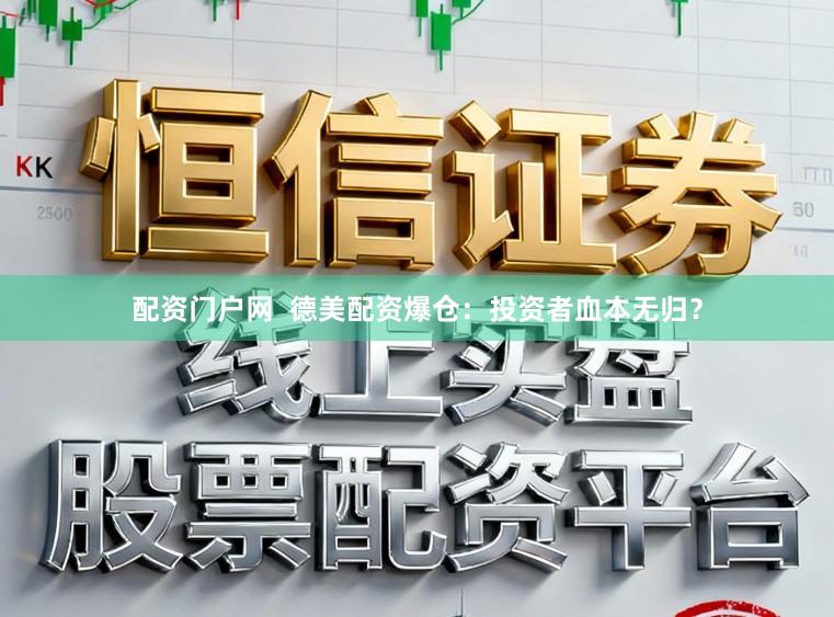 配资门户网  德美配资爆仓：投资者血本无归？